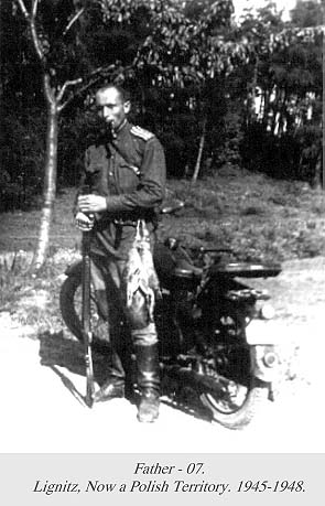 Father. Lignitz, Now a Polish Territory. 1945-1948.